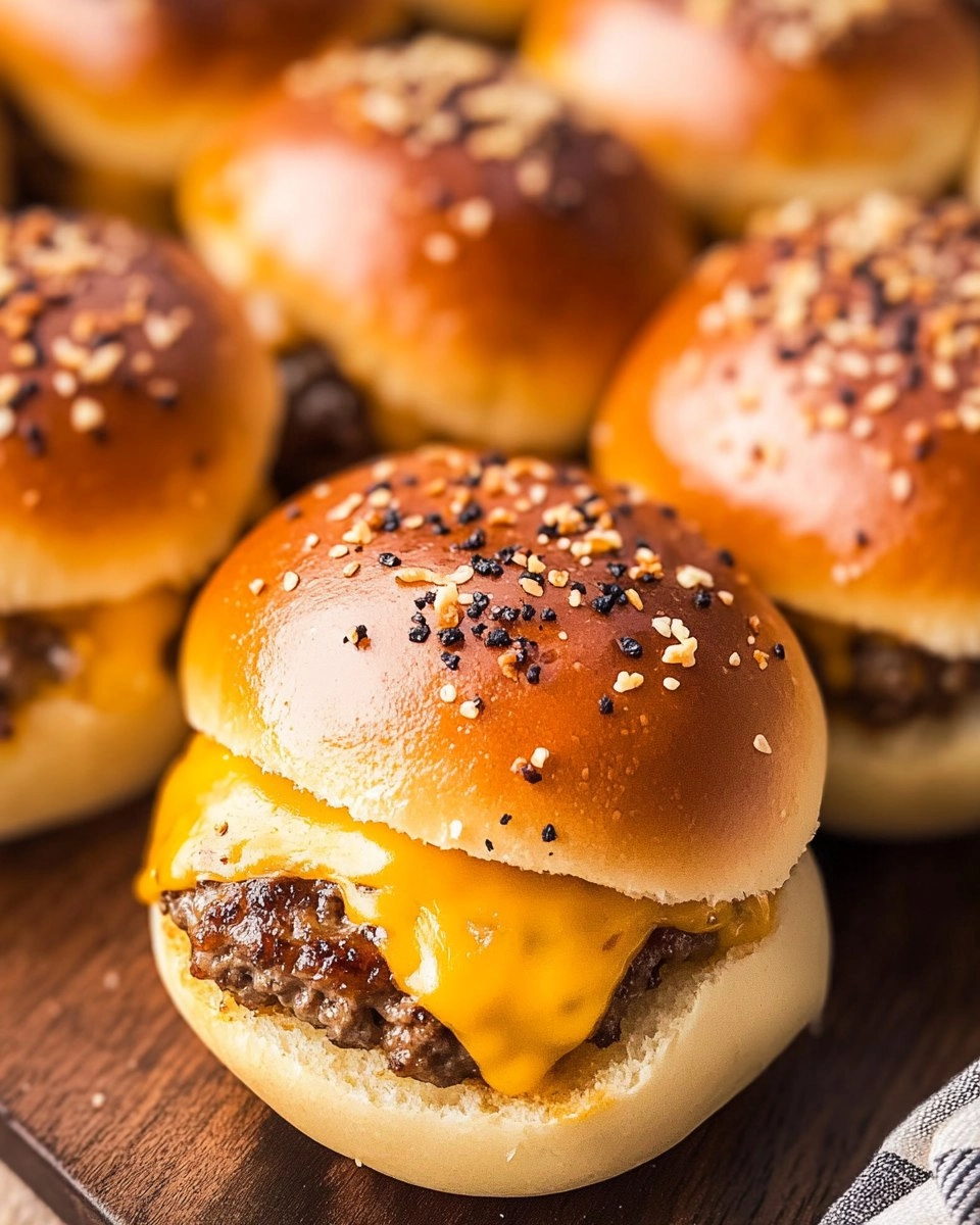 Bombes au cheeseburger à l’ail et au parmesan