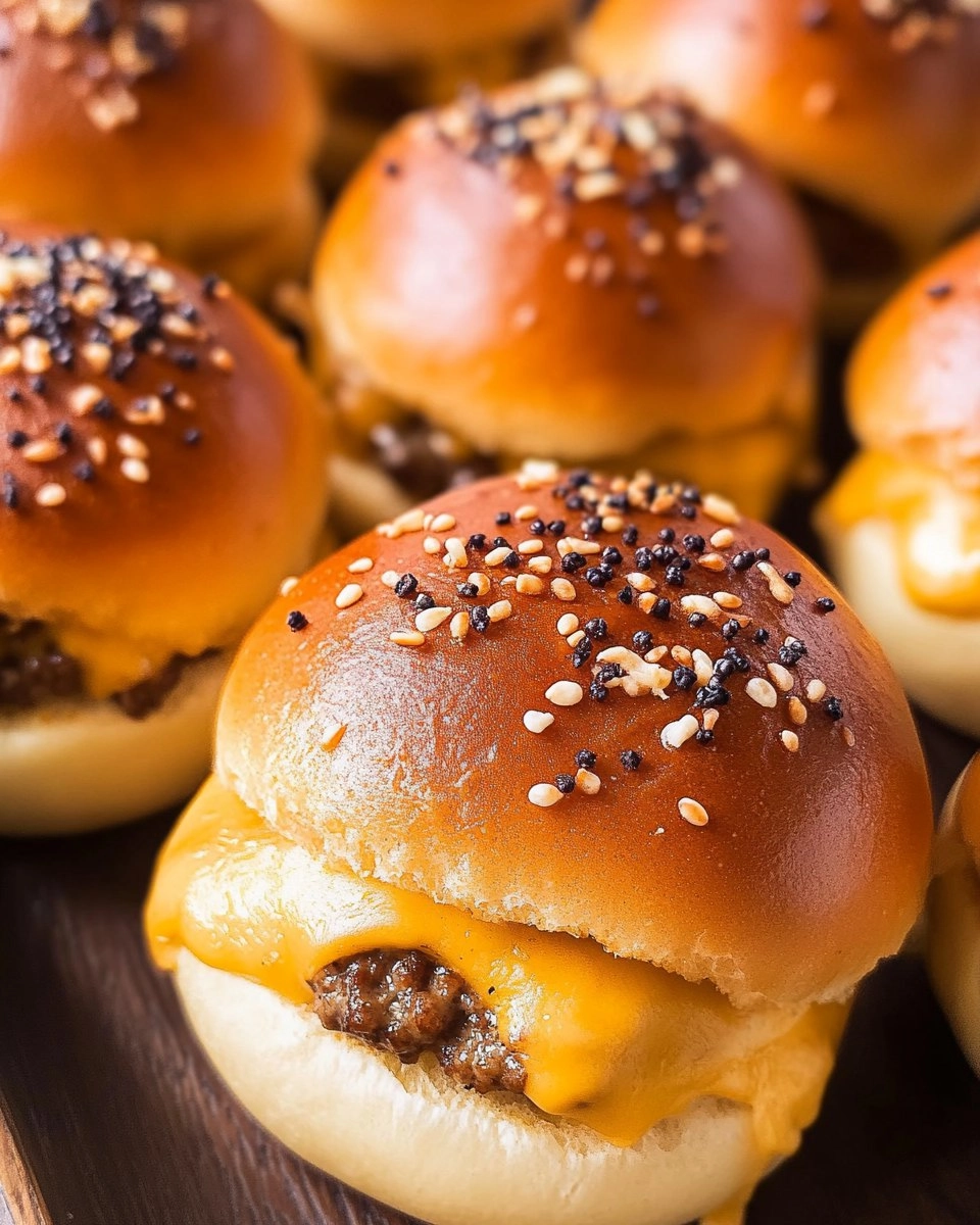 Bombes au cheeseburger à l’ail et au parmesan