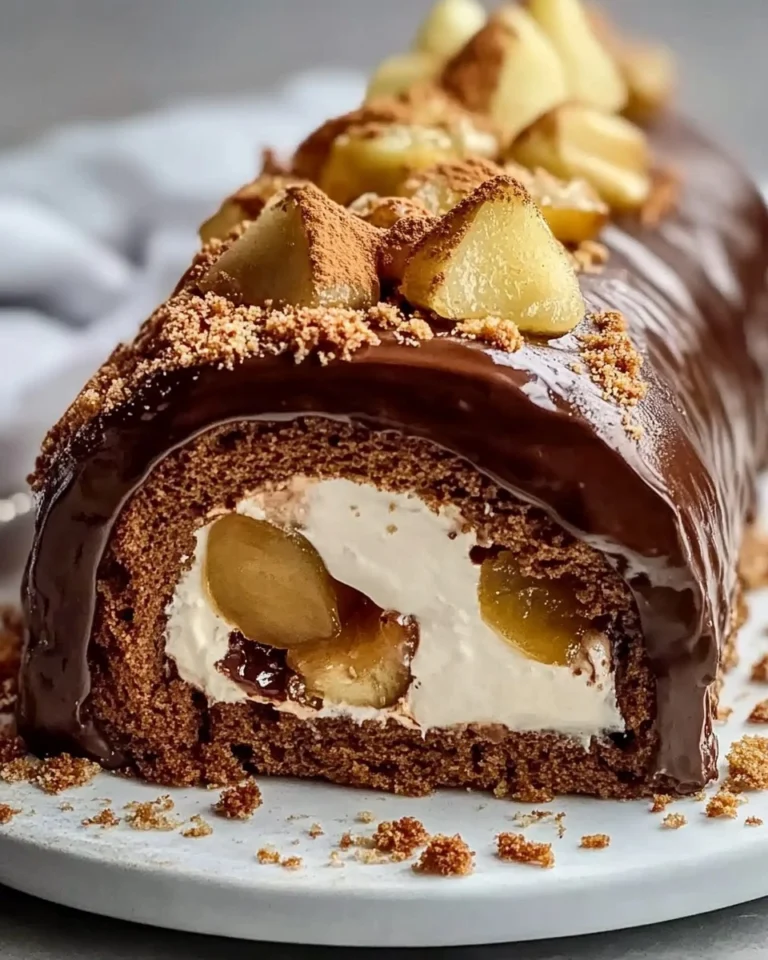 Recette-de-Buche-Choco-Poire-facon-Charlotte