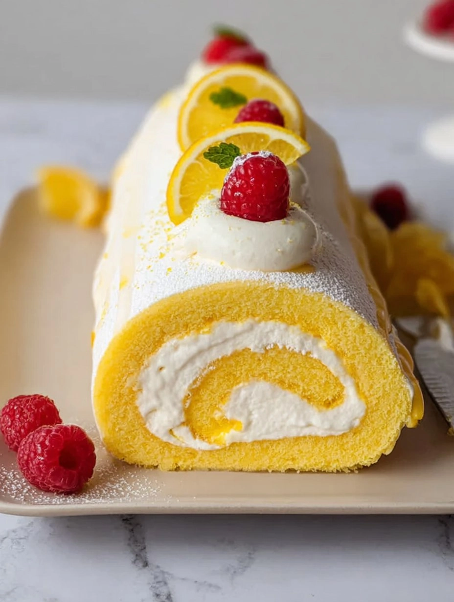 Bûche au Citron et Mascarpone 81 Bûche au Citron et Mascarpone