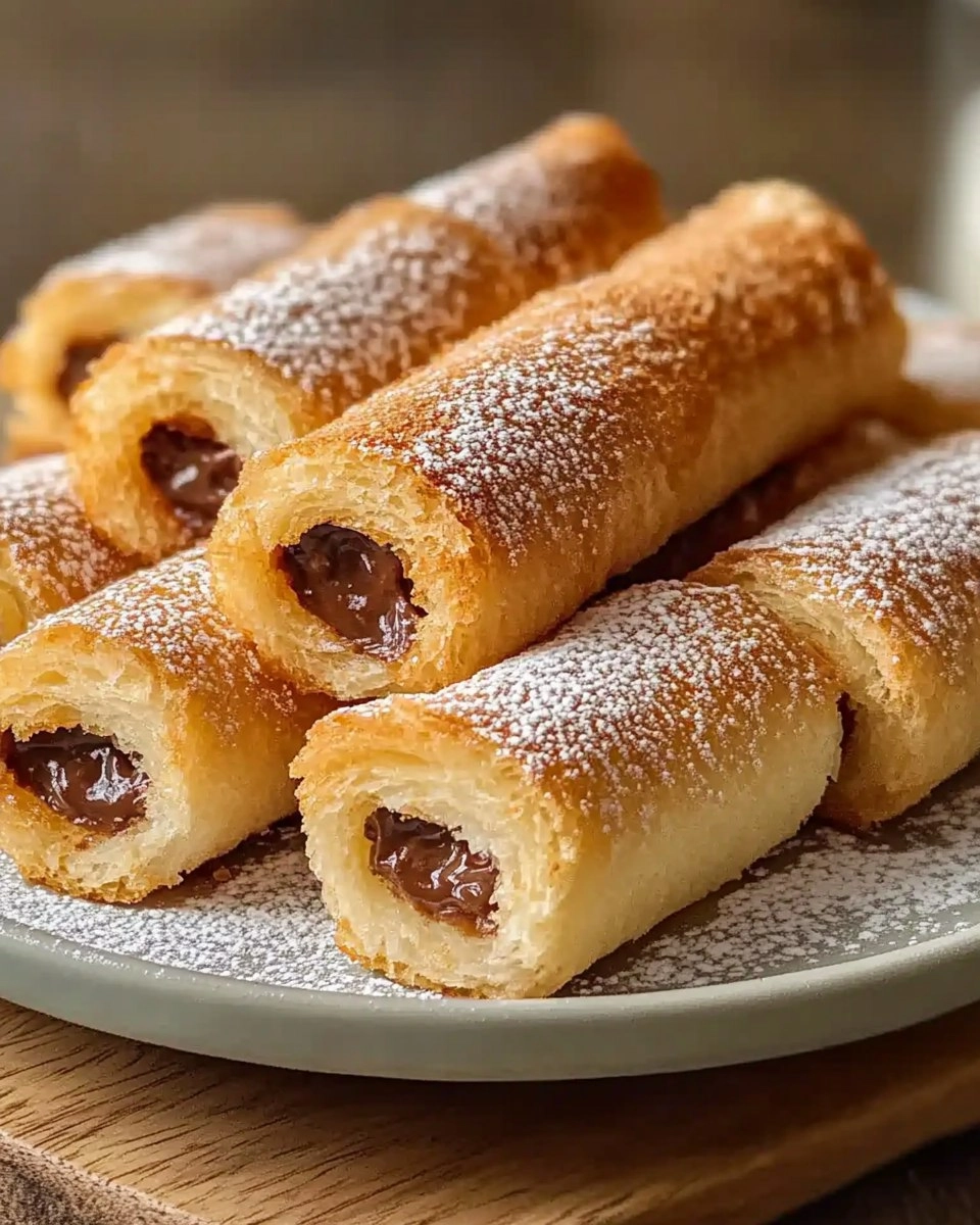 Cigares croustillants fourrés au Nutella 65 Cigares croustillants fourrés au Nutella