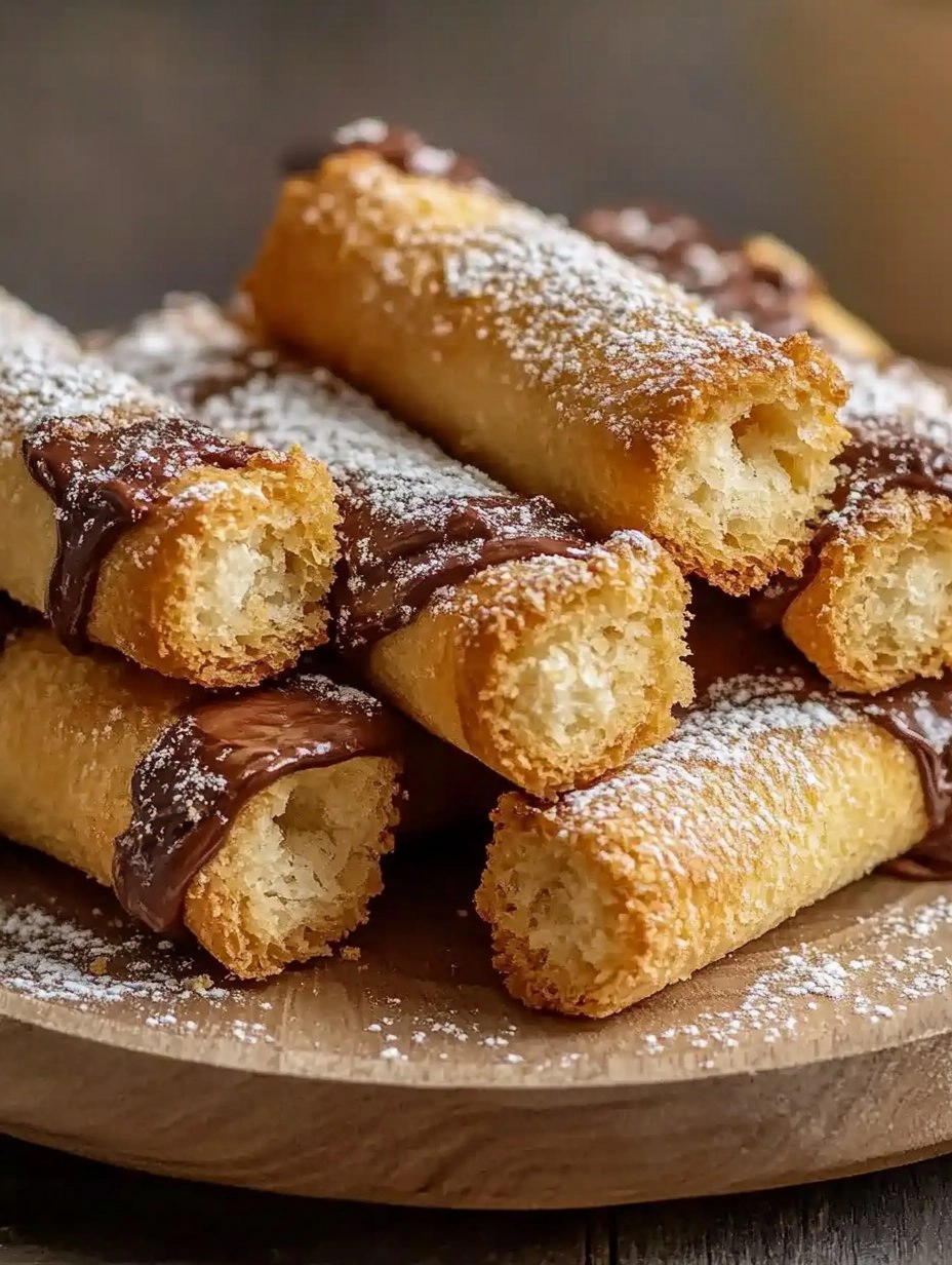 Cigares croustillants fourrés au Nutella 66 Cigares croustillants fourrés au Nutella