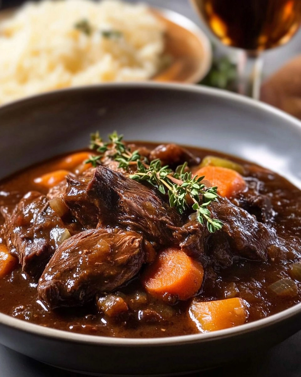 Civet de Chevreuil en Sauce Façon Grand Veneur
