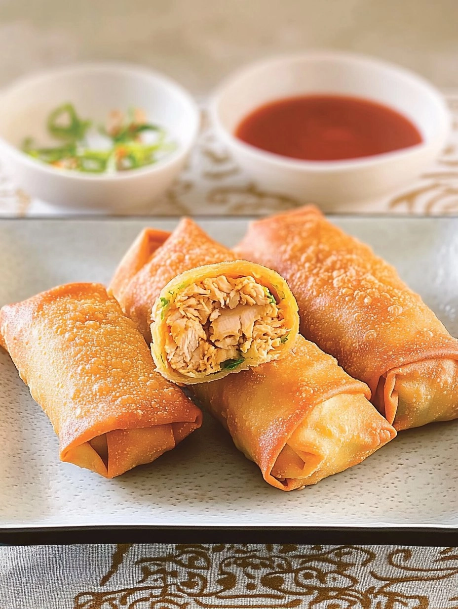 Egg rolls au poulet 91 Egg rolls au poulet