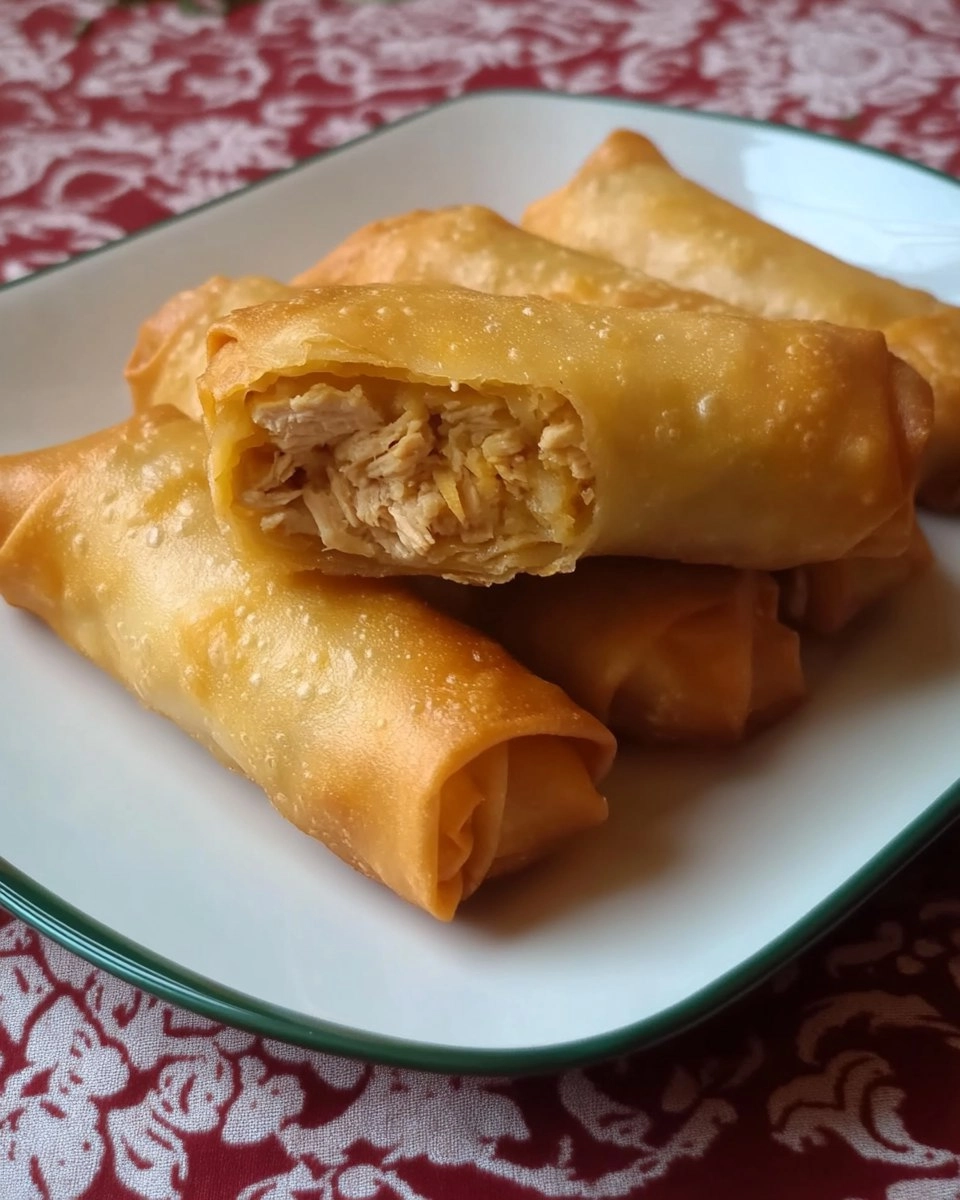 Egg rolls au poulet 92 Egg rolls au poulet
