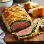 Filet de bœuf en croûte au pesto persil-pignons 103 Recette-de-Filet-de-boeuf-en-croute-au-pesto-persil-pignons
