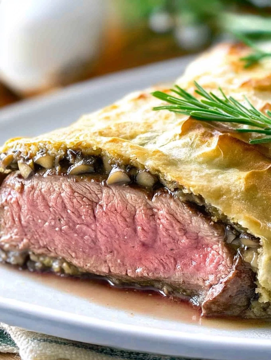 Filet de bœuf en croûte aux champignons