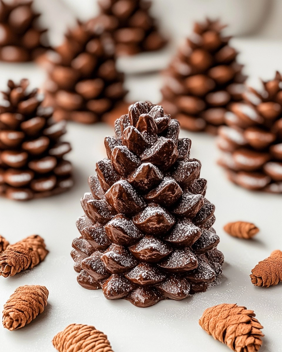 Gâteau au chocolat façon pomme de pin 75 Gâteau au chocolat façon pomme de pin
