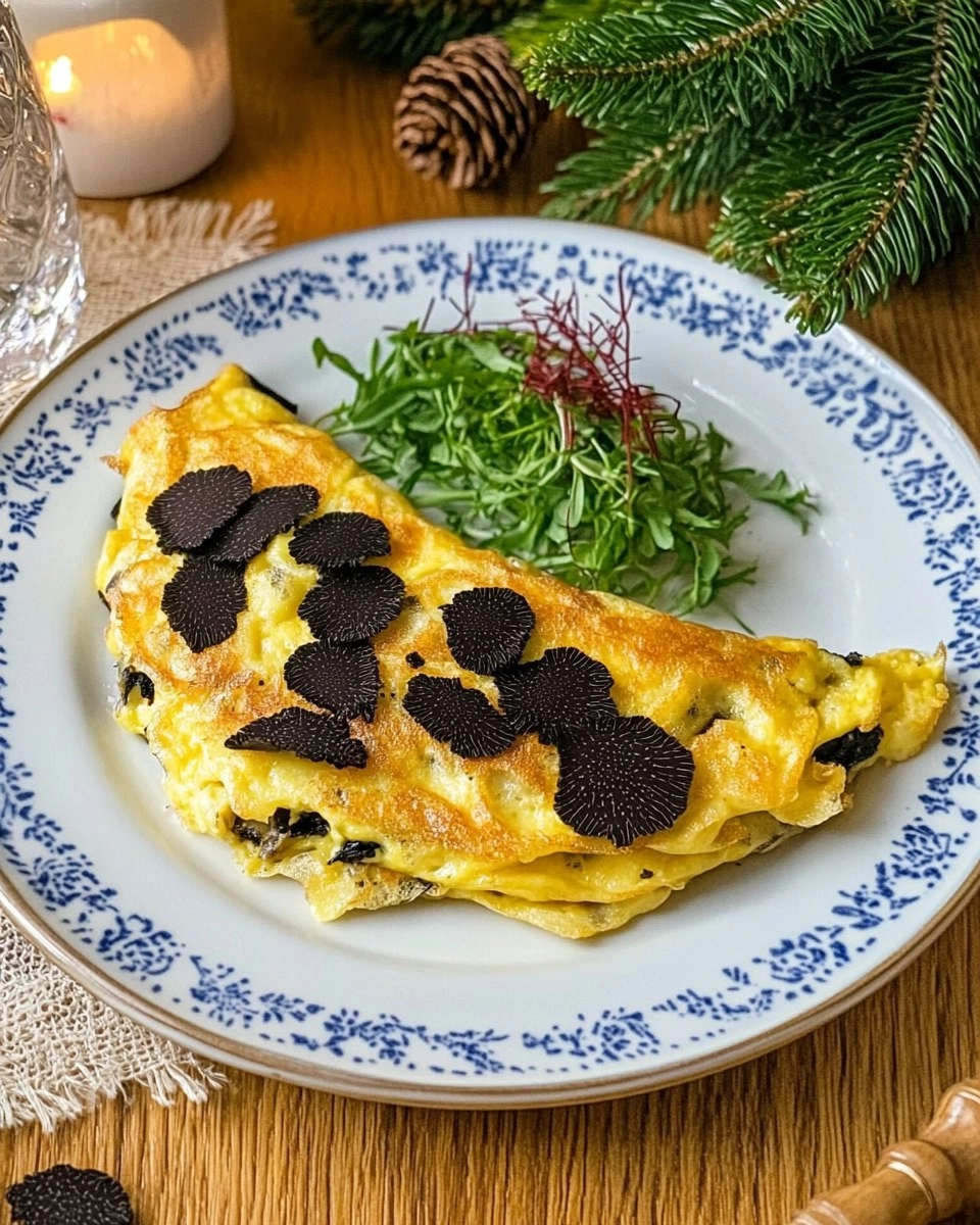 Omelette aux truffes noires