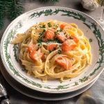 Recette-de-Linguine-au-saumon-et-prosecco