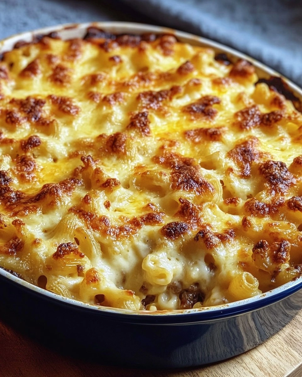 Macaronis à la Viande et au Fromage Gratiné