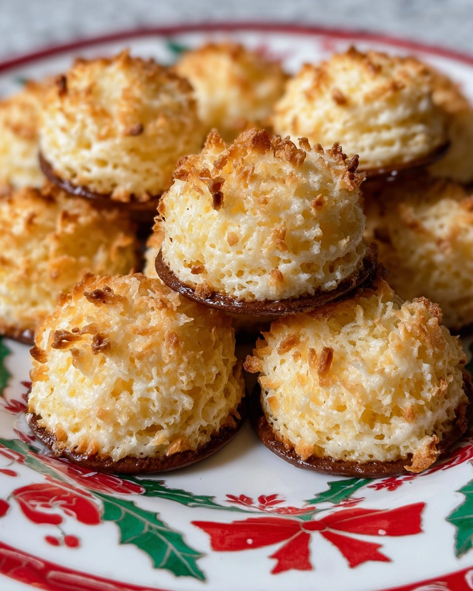 Macarons de Noël à la Noix de Coco