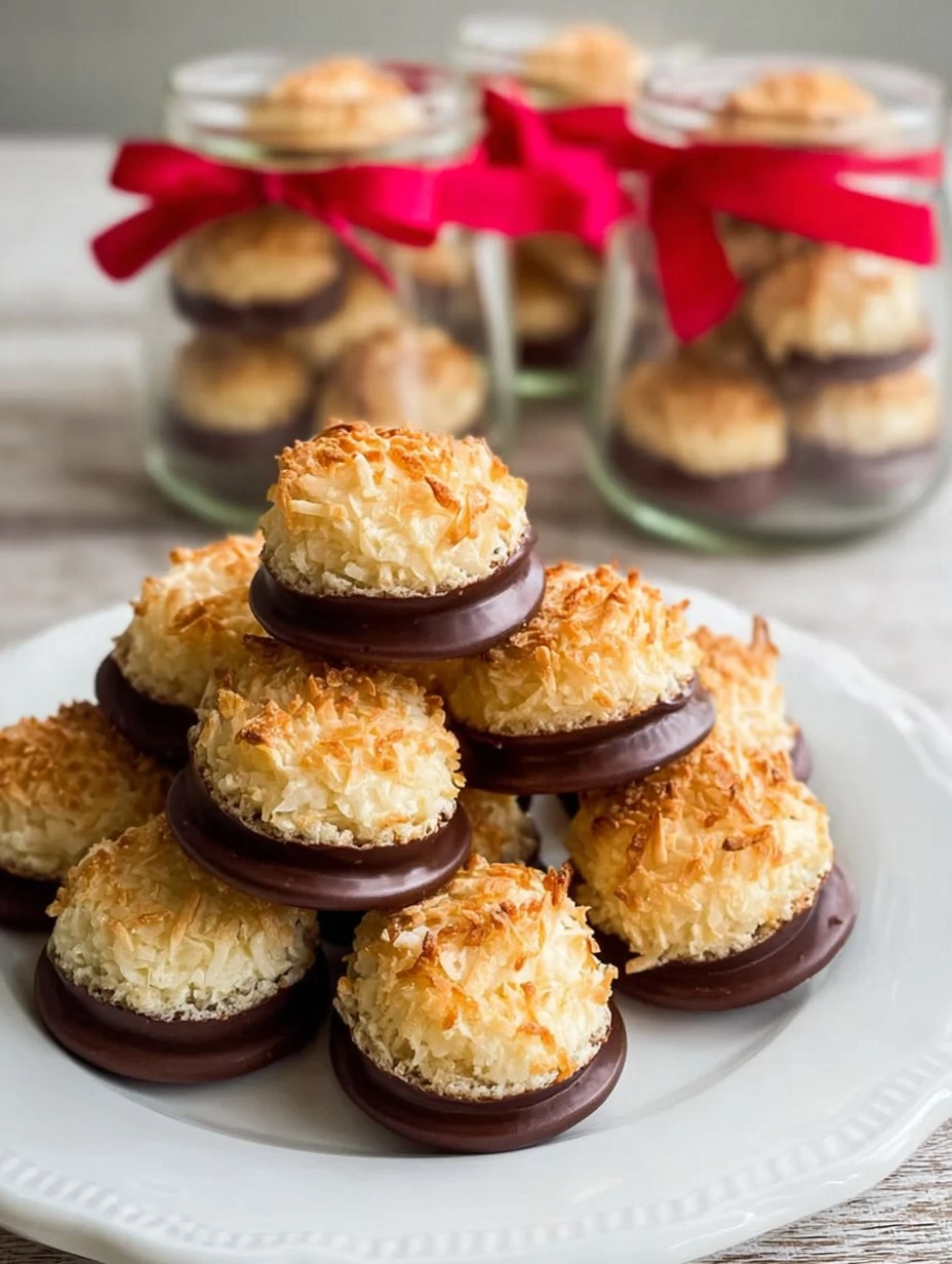 Macarons de Noël à la Noix de Coco