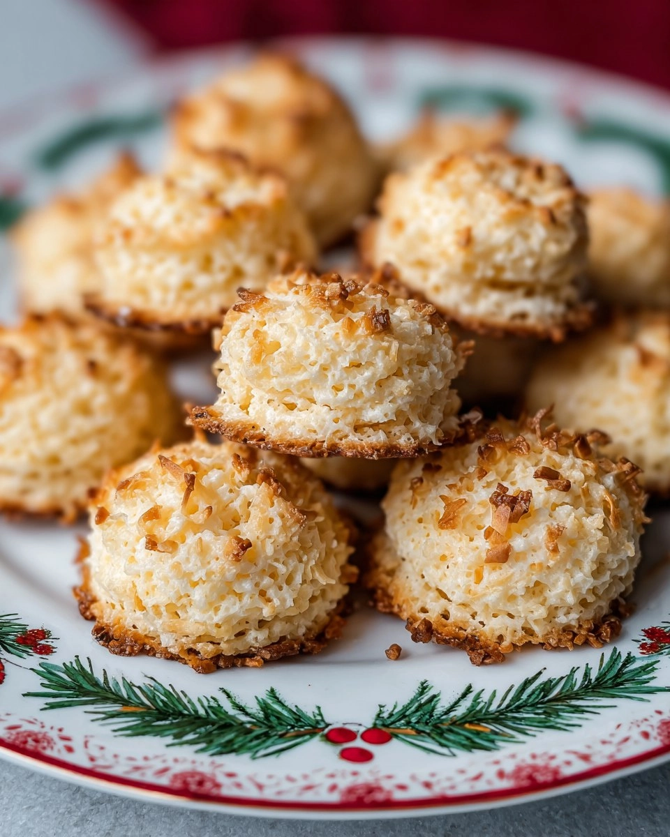 Macarons de Noël à la Noix de Coco