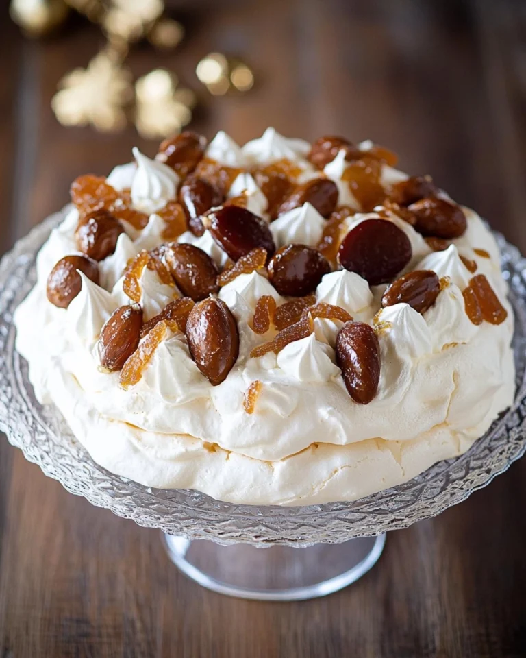 Recette-de-Pavlova-de-Noel-aux-marrons-glaces