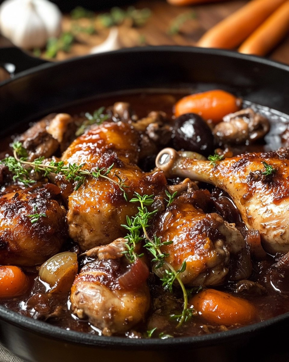 Poulet façon Coq au Vin 110 Poulet façon Coq au Vin