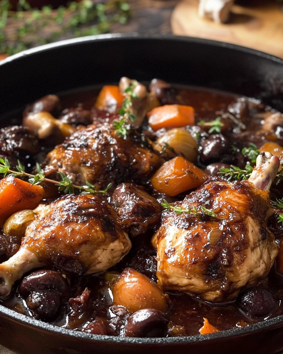 Poulet façon Coq au Vin 112 Poulet façon Coq au Vin