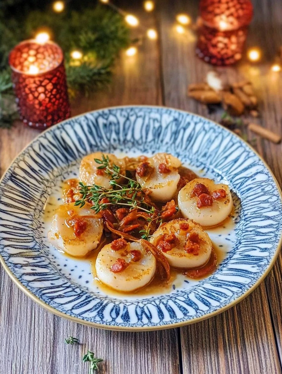 Saint Jacques sauce au chorizo 86 Saint Jacques sauce au chorizo