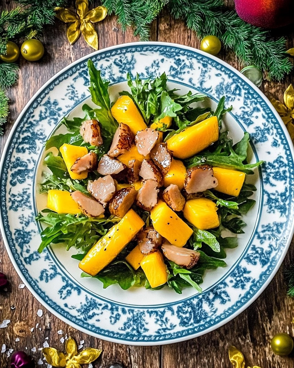 Salade mangue et foie gras