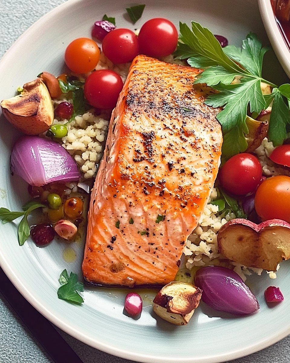 Saumon au Four à la Méditerranéenne