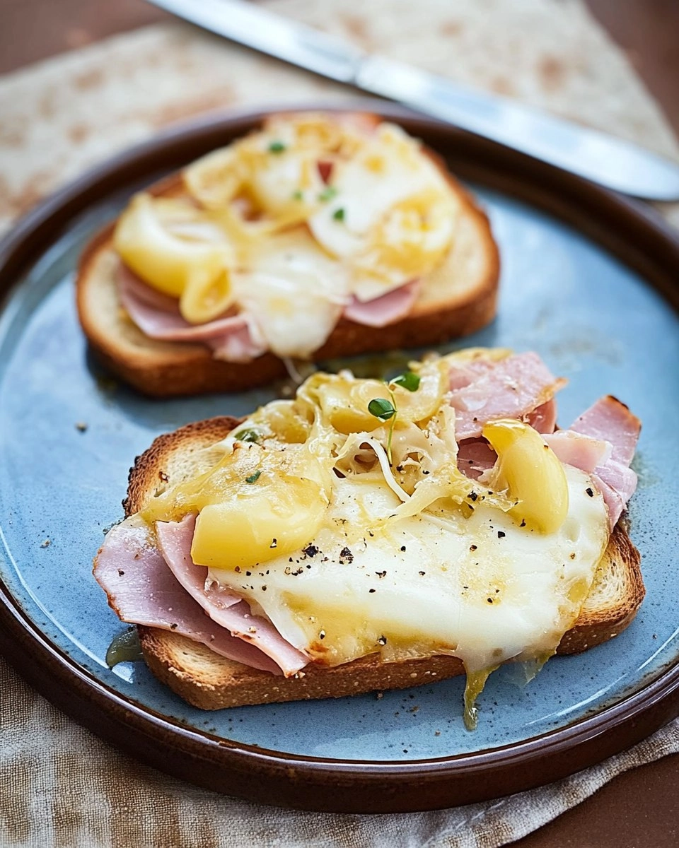 Tartines Chaudes Jambon Et Raclette