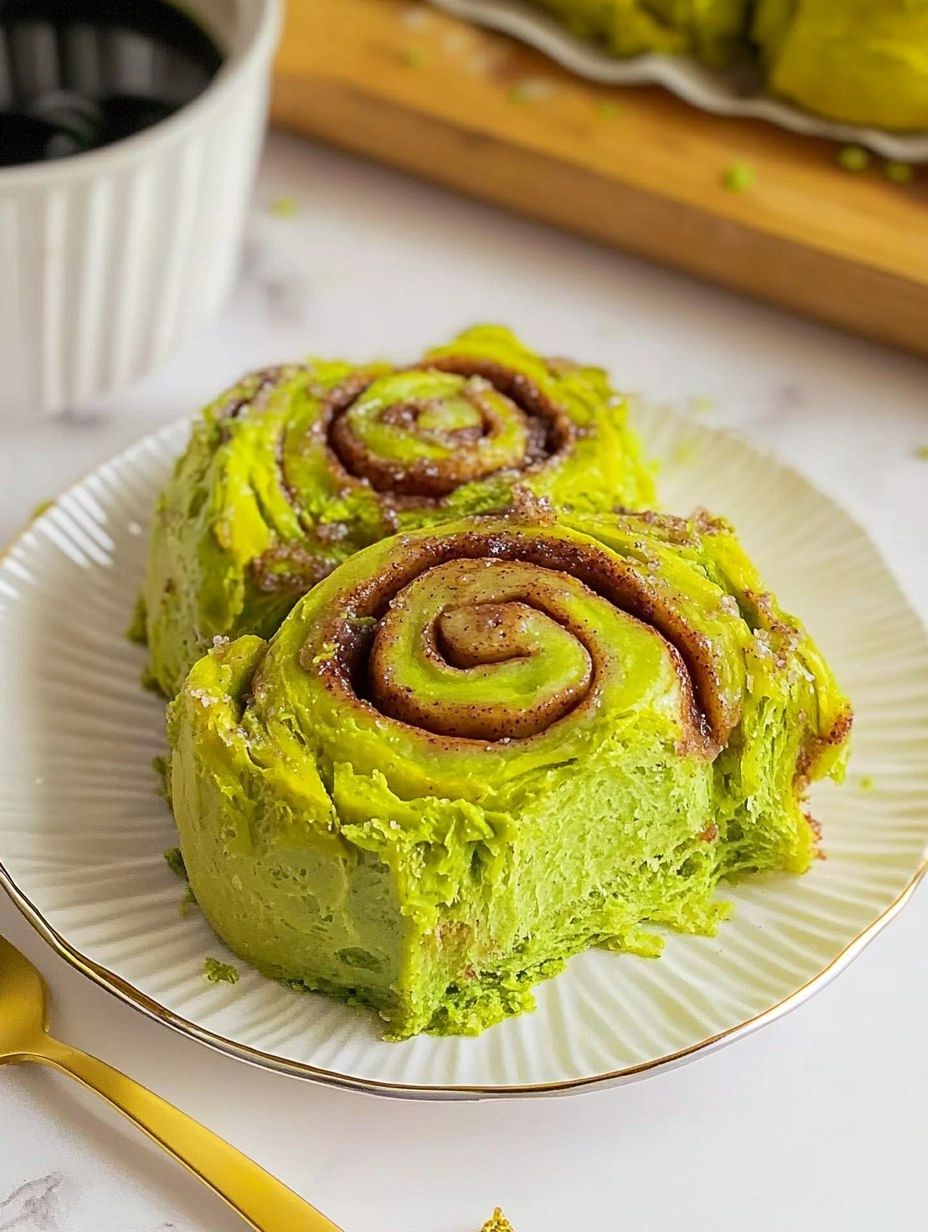 Cinnamon Rolls Au Thé Matcha 130 Cinnamon Rolls Au Thé Matcha