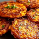 Recette-de-Galettes-De-Patate-Douce-Croustillantes-Et-Fondantes-a-La-Volaille