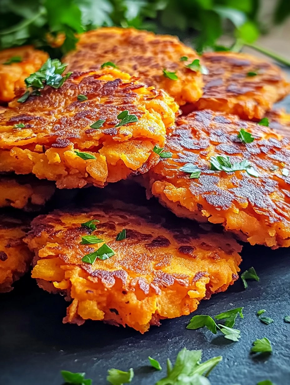 Galettes De Patate Douce Croustillantes Et Fondantes à La Volaille