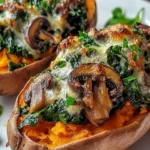 Recette-de-Patates-Douces-Farcies-Aux-Champignons-Et-Aux-ePinards