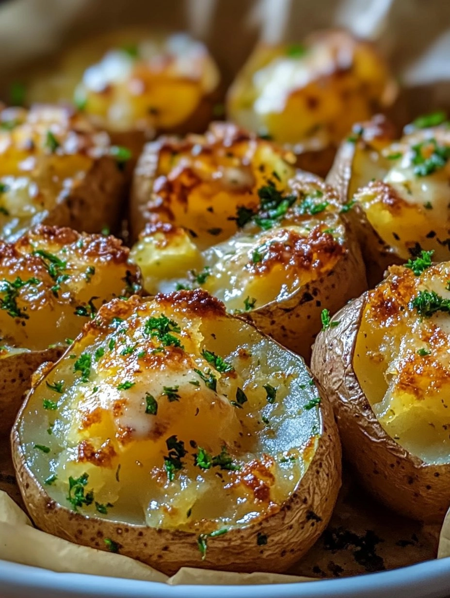 Pommes De Terre à L Ail Et Au Beurre Au Four