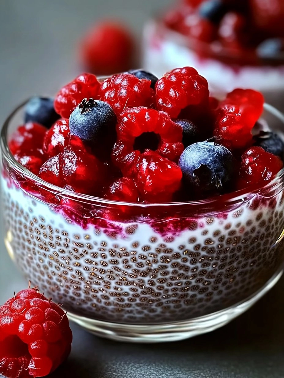 Pudding De Chia Aux Fruits Rouges