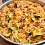 Recette-de-Riz-Au-Chorizo-Et-Courgette