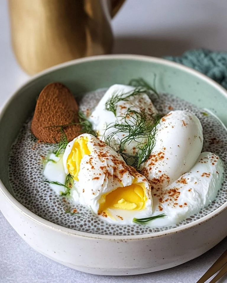 Recette-de-Chia-pudding-sale-avec-des-oeufs-poches