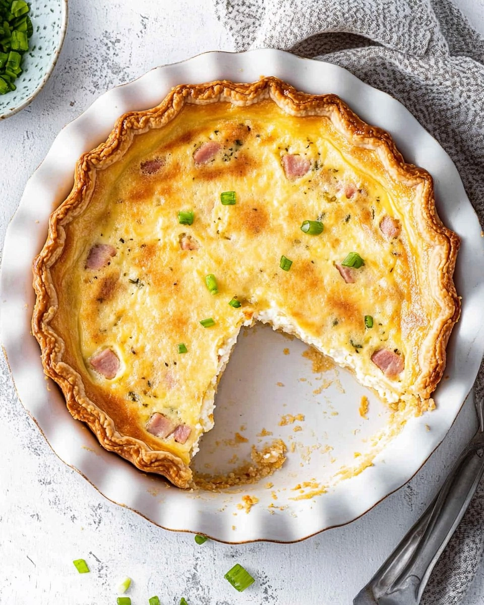 Quiche à la ricotta & jambon