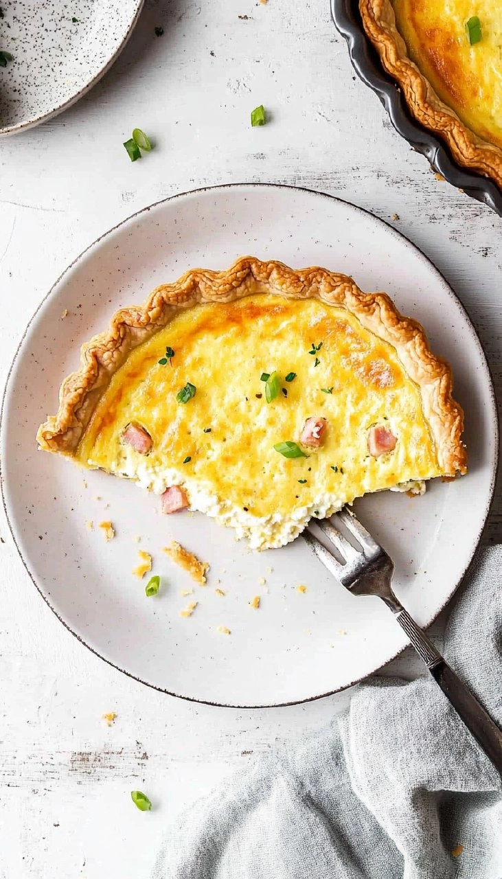 Quiche à la ricotta & jambon