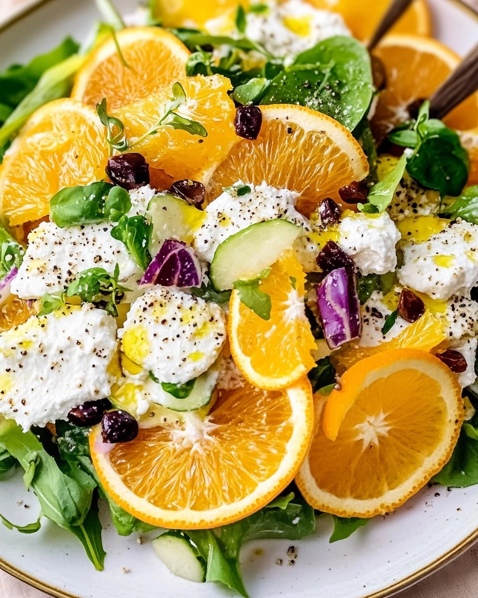 Salade d'orange à la stracciatella