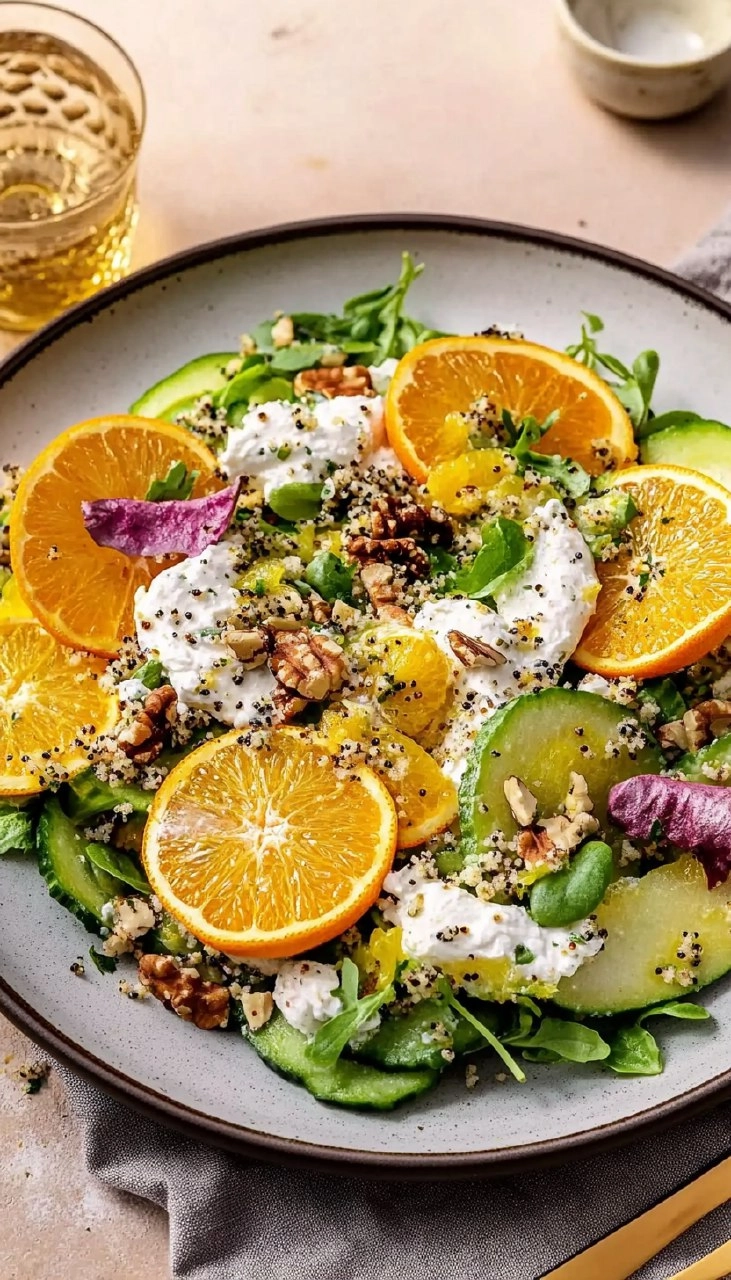 Salade d'orange à la stracciatella