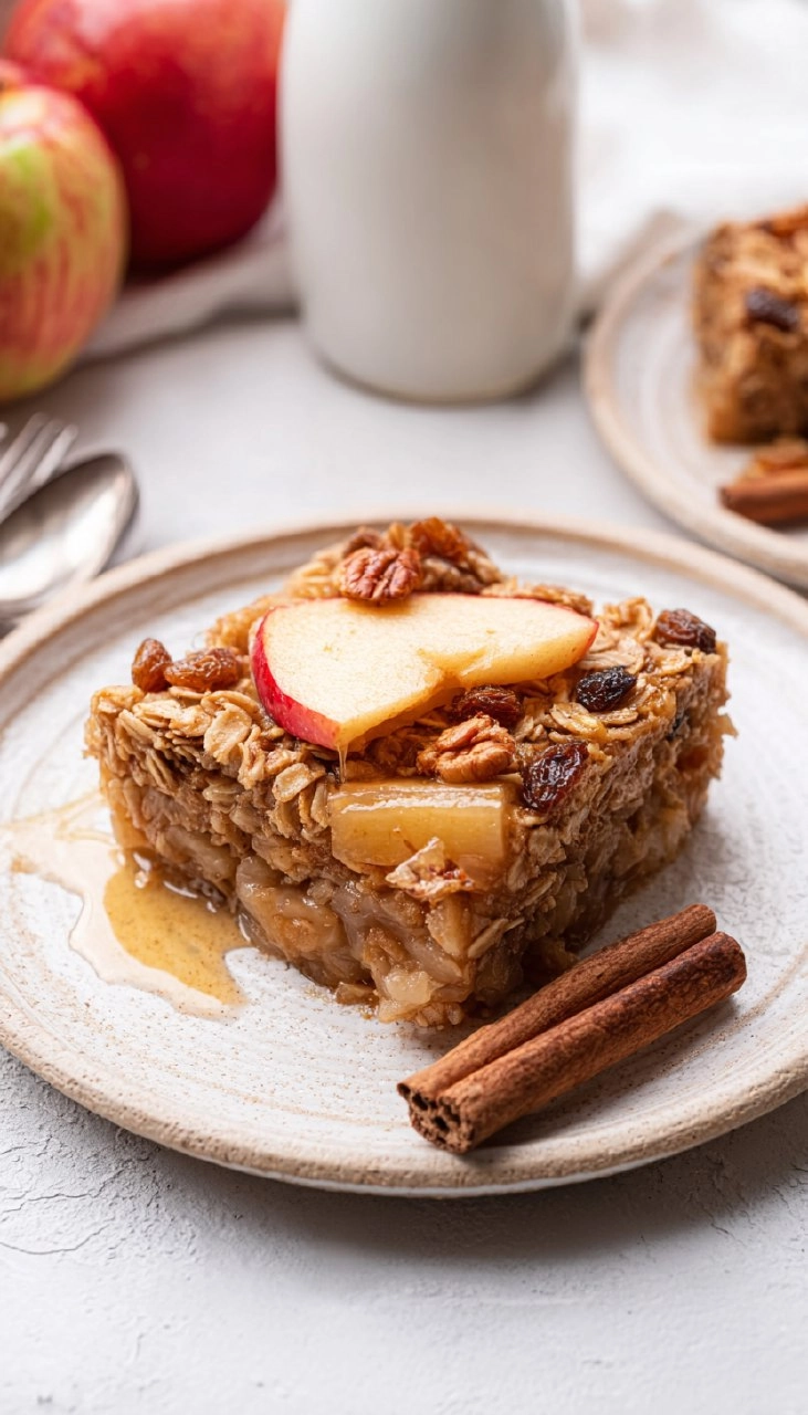Baked oats version hiver: aux pommes, cannelle et raisins 110 Baked oats version hiver: aux pommes, cannelle et raisins