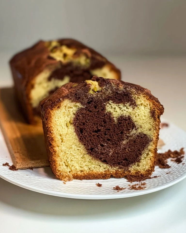 Recette-de-Cake-marbre-chocolat-pistache