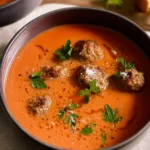Recette-de-La-soupe-familiale-tomate-boulettes-au-four
