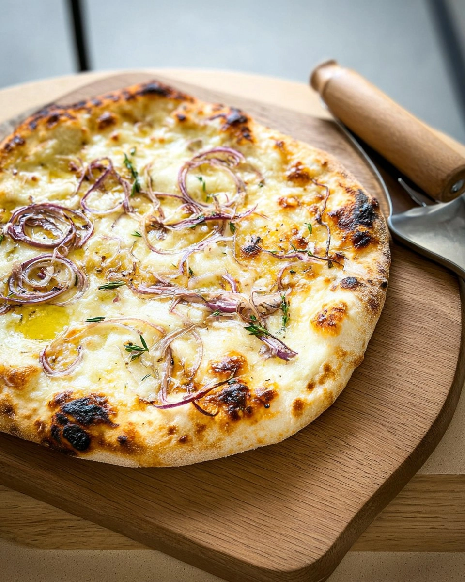 Pizza blanche au Comté