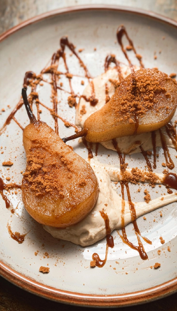 Poires rôties aux spéculoos 70 Poires rôties aux spéculoos