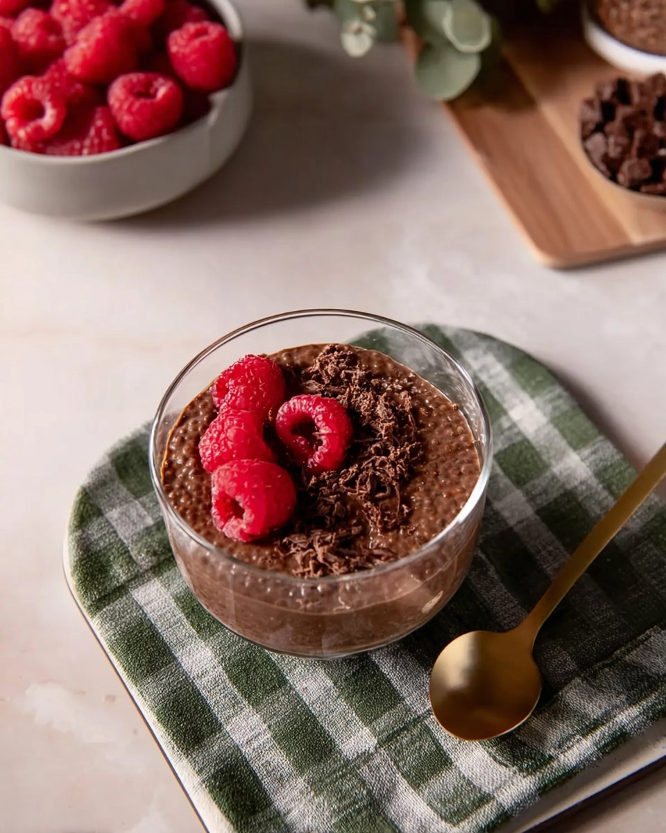 Pudding chia au chocolat crémeux