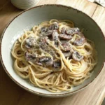 Recette-de-Spaghettis-aux-champignons-facon-carbonara-vegetale