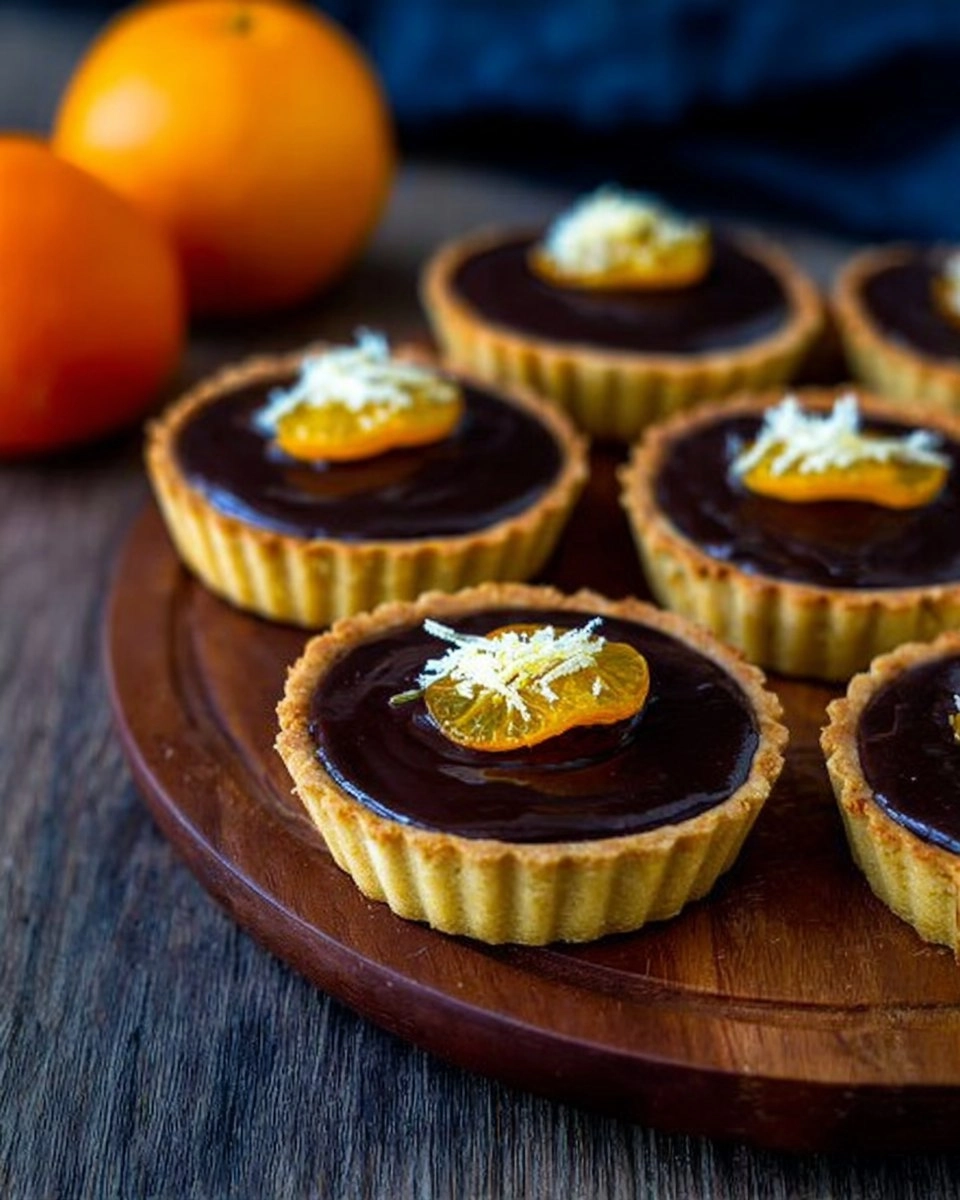 Tartelettes renversées choco orange