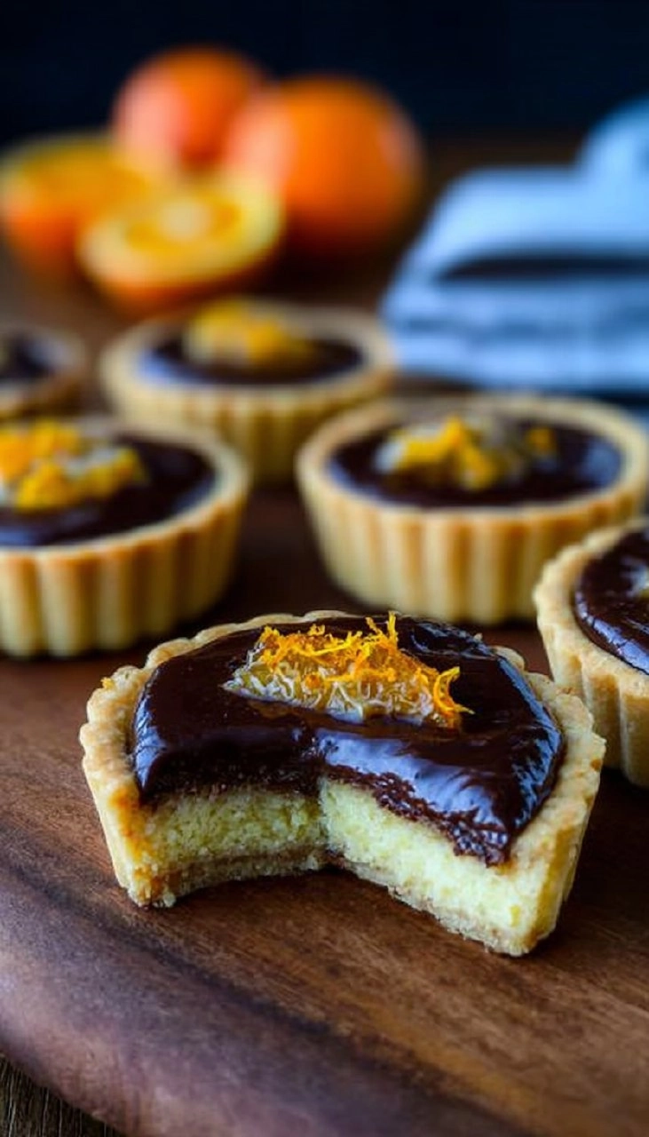 Tartelettes renversées choco orange