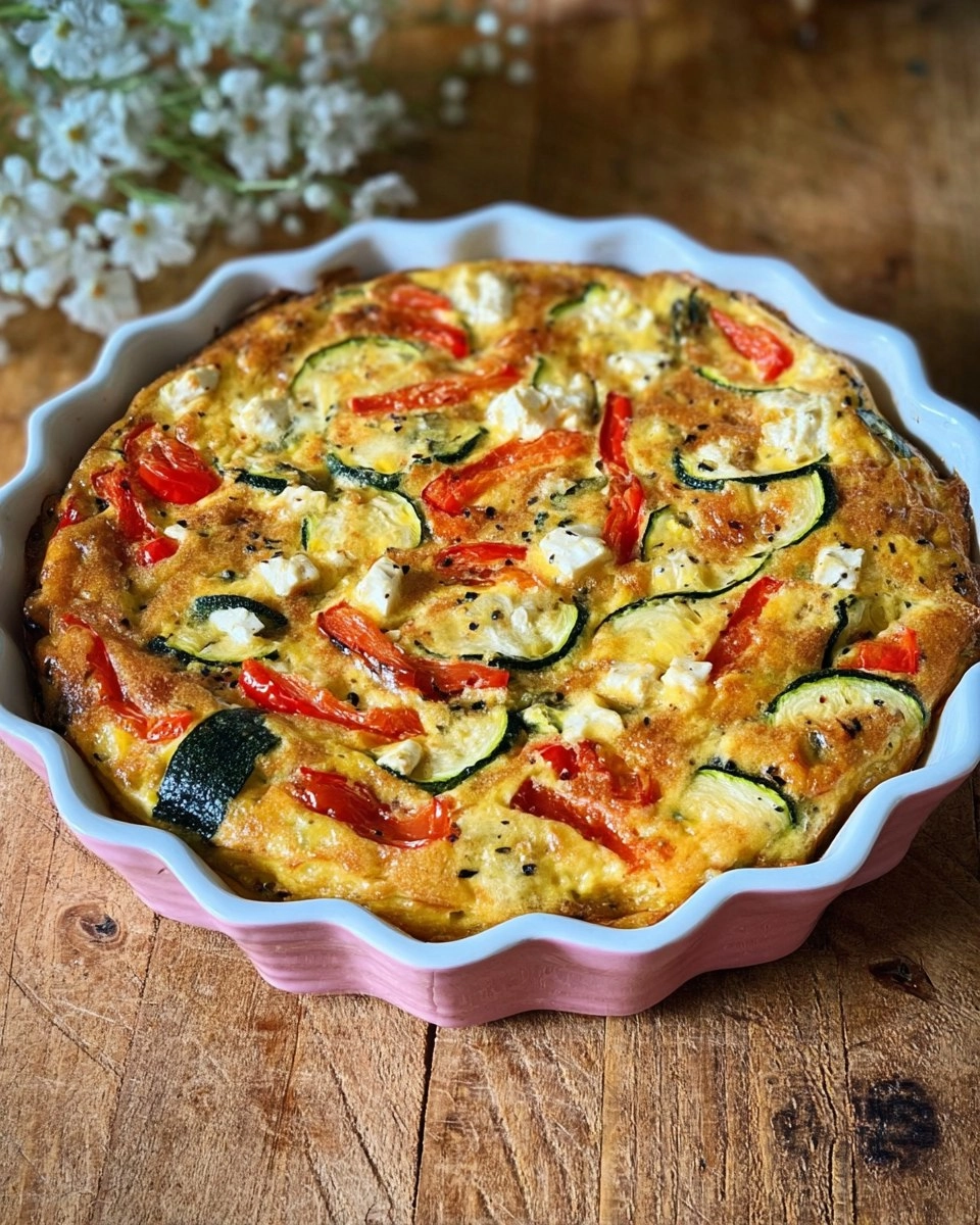 Frittata aux légumes du soleil et feta