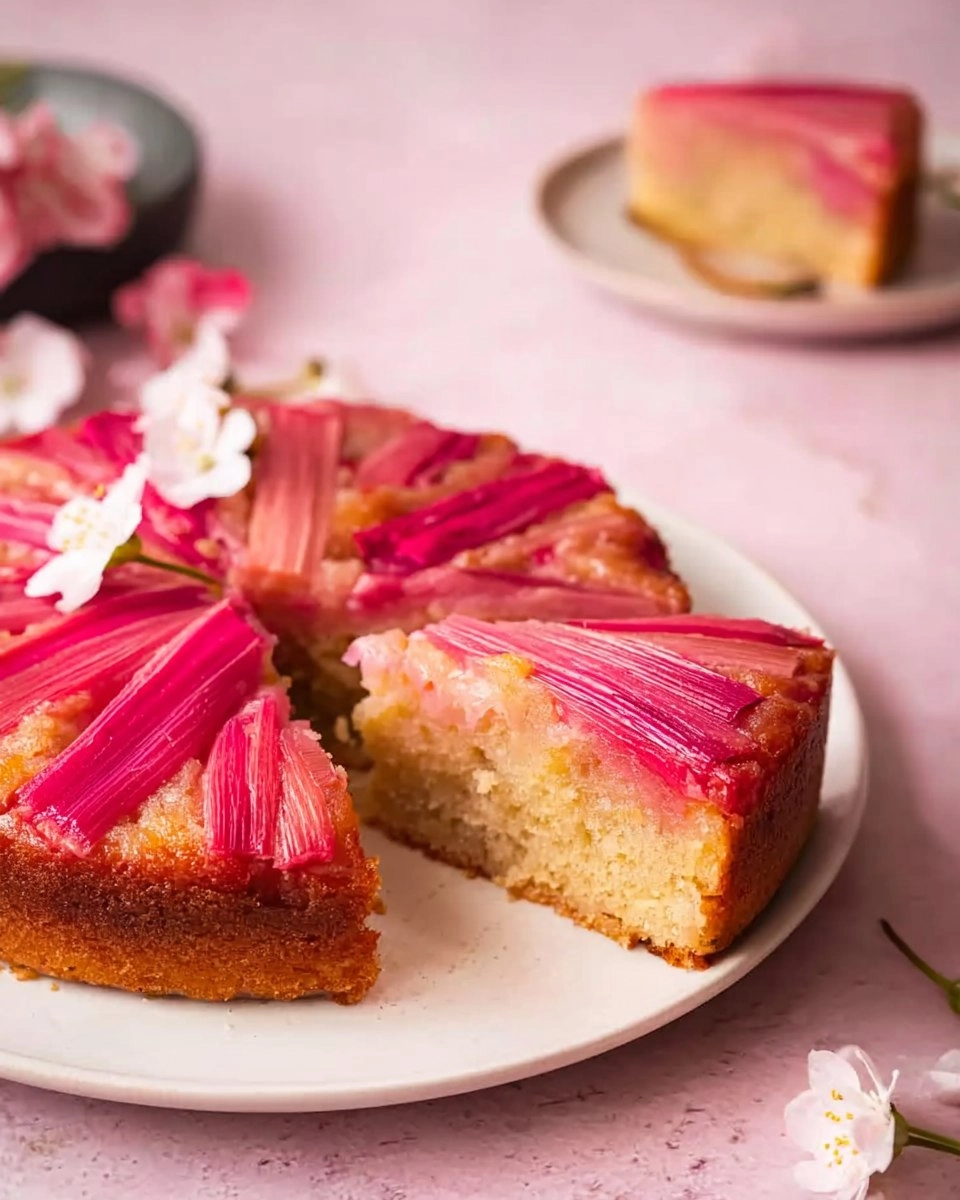 Gâteau renversé à la rhubarbe 92 Gâteau renversé à la rhubarbe