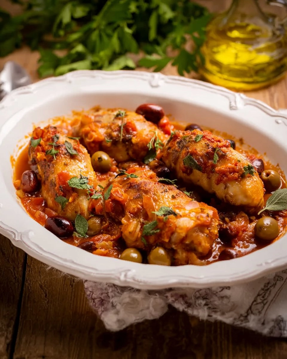 Poulet aux olives