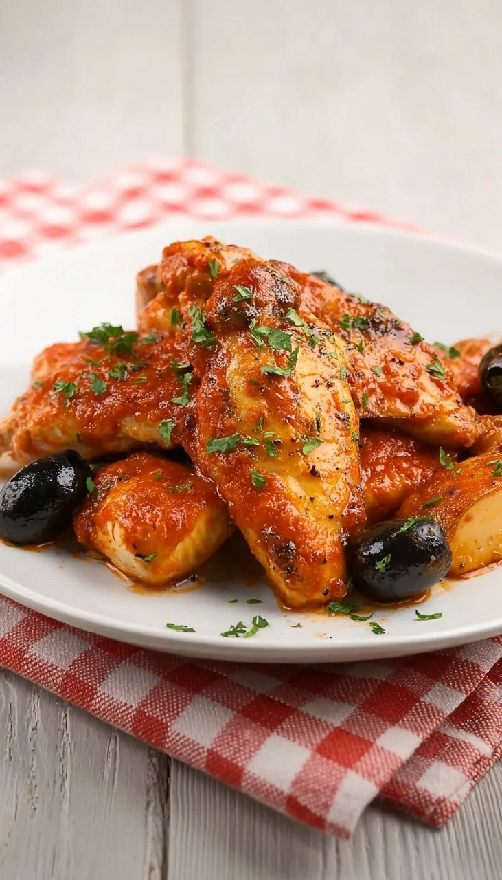 Poulet aux olives
